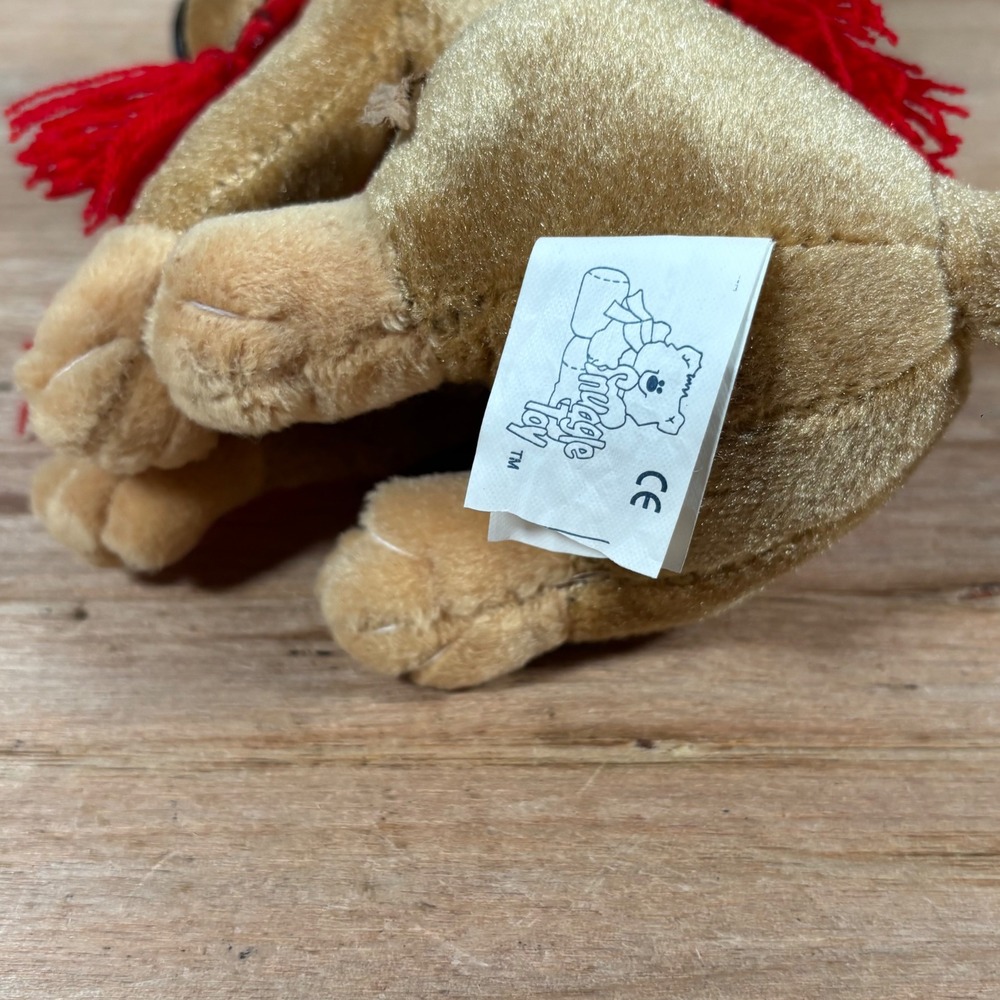 Vintage 1999 Snuggle Toy Chihuahua Plush Dog with Red Hat and Poncho 9 Inch - Picture 6 of 7